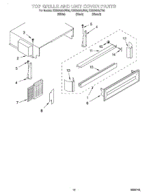 09 - Top Grille And Unit Cover parts for Kitchenaid Refrigerator KSSS42QJT00 from AppliancePartsPros.com