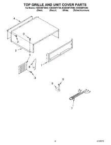 06 - Top Grille And Unit Cover parts for Kitchenaid Refrigerator KSSS36FKX00 from AppliancePartsPros.com