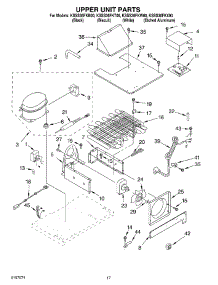 11 - Upper Unit parts for Kitchenaid Refrigerator KSSS36FKX00 from AppliancePartsPros.com