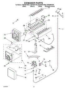 13 - Icemaker parts for Kitchenaid Refrigerator KSSS36FKX00 from AppliancePartsPros.com