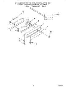 06 - Freezer Control Panel parts for Kitchenaid Refrigerator KSSP48MFB05 from AppliancePartsPros.com