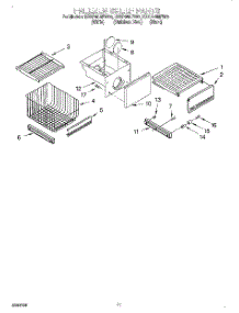08 - Freezer Shelf parts for Kitchenaid Refrigerator KSSP48MFB05 from AppliancePartsPros.com