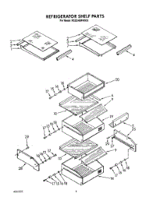 07 - Refrigerator Shelf parts for Kitchenaid Refrigerator KSSS48MWX00 from AppliancePartsPros.com