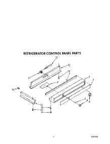 10 - Refrigerator Control Panel parts for Kitchenaid Refrigerator KSSS48MWX00 from AppliancePartsPros.com
