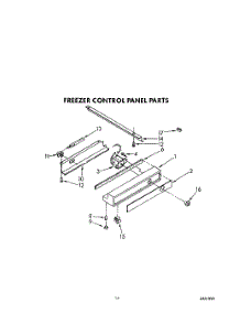 12 - Freezer Control Panel parts for Kitchenaid Refrigerator KSSS48MWX00 from AppliancePartsPros.com