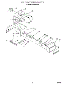 06 - Ice Container parts for Kitchenaid Refrigerator KSSS42DBW00 from AppliancePartsPros.com
