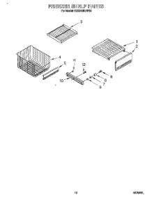 10 - Freezer Shelf parts for Kitchenaid Refrigerator KSSS42DBW00 from AppliancePartsPros.com