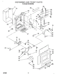 13 - Dispenser And Front parts for Kitchenaid Refrigerator KSSS42DBW00 from AppliancePartsPros.com