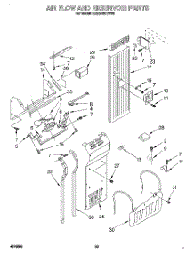 16 - Air Flow And Reservoir parts for Kitchenaid Refrigerator KSSS42DBW00 from AppliancePartsPros.com