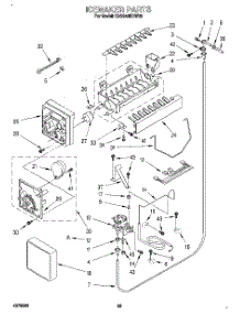 17 - Icemaker, Literature parts for Kitchenaid Refrigerator KSSS42DBW00 from AppliancePartsPros.com