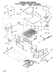 13 - Upper Unit Parts parts for Kitchenaid Refrigerator KSSS36QMW01 from AppliancePartsPros.com