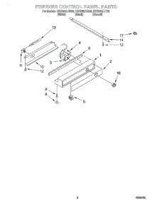 06 - Freezer Control Panel parts for Kitchenaid Refrigerator KSSS42FJB00 from AppliancePartsPros.com