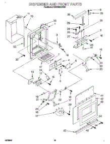 13 - Dispenser And Front parts for Kitchenaid Refrigerator KSSS42QDX00 from AppliancePartsPros.com
