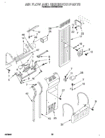 16 - Air Flow And Reservoir parts for Kitchenaid Refrigerator KSSS42QDX00 from AppliancePartsPros.com