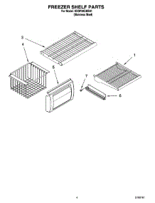 03 - Freezer Shelf Parts parts for Kitchenaid Refrigerator KSSP36QMS01 from AppliancePartsPros.com