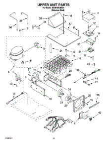 13 - Upper Unit Parts parts for Kitchenaid Refrigerator KSSP36QMS01 from AppliancePartsPros.com