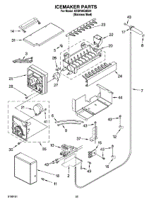 15 - Icemaker Parts parts for Kitchenaid Refrigerator KSSP36QMS01 from AppliancePartsPros.com