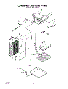 10 - Lower Unit And Tube parts for Kitchenaid Refrigerator KSSS48MBX00 from AppliancePartsPros.com