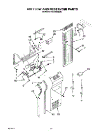 11 - Air Flow And Reservoir parts for Kitchenaid Refrigerator KSSS48MBX00 from AppliancePartsPros.com