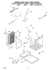 12 - Lower Unit And Tube parts for Kitchenaid Refrigerator KSSS48FKX01 from AppliancePartsPros.com