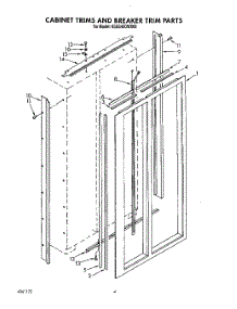 03 - Cabinet Trims And Breaker Trim parts for Kitchenaid Refrigerator KSSS42DWX02 from AppliancePartsPros.com