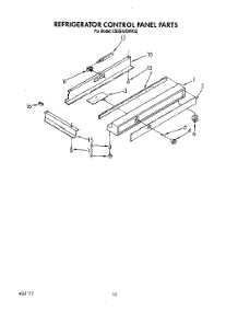07 - Refrigerator Control Panel parts for Kitchenaid Refrigerator KSSS42DWX02 from AppliancePartsPros.com