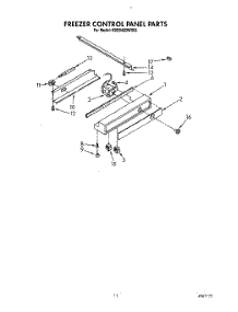 08 - Freezer Control Panel parts for Kitchenaid Refrigerator KSSS42DWX02 from AppliancePartsPros.com