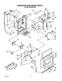 13 - Dispenser And Front parts for Kitchenaid Refrigerator KSSS42DWX02 from AppliancePartsPros.com