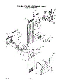 16 - Air Flow And Reservoir parts for Kitchenaid Refrigerator KSSS42DWX02 from AppliancePartsPros.com