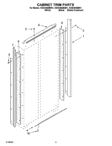 02 - Cabinet Trim Parts parts for Kitchenaid Refrigerator KSSO48QMW01 from AppliancePartsPros.com