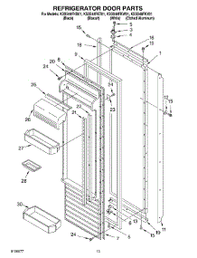 09 - Refrigerator Door parts for Kitchenaid Refrigerator KSSS48FKW01 from AppliancePartsPros.com
