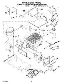 13 - Upper Unit Parts parts for Kitchenaid Refrigerator KSSO48QMW01 from AppliancePartsPros.com