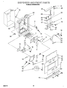 13 - Dispenser And Front parts for Kitchenaid Refrigerator KSSS48QDW02 from AppliancePartsPros.com
