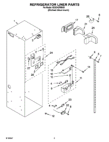 04 - Refrigerator Liner Parts parts for Kitchenaid Refrigerator KSSO42FMX01 from AppliancePartsPros.com