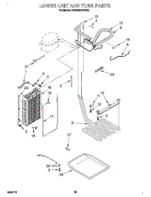 15 - Lower Unit And Tube parts for Kitchenaid Refrigerator KSSS48QDW02 from AppliancePartsPros.com