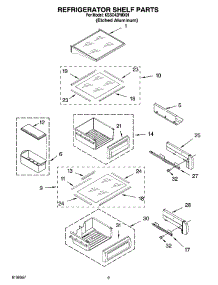 07 - Refrigerator Shelf Parts parts for Kitchenaid Refrigerator KSSO42FMX01 from AppliancePartsPros.com