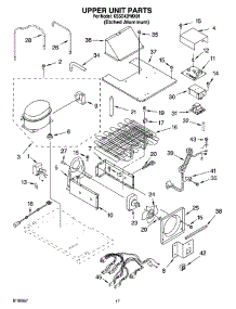 11 - Upper Unit Parts parts for Kitchenaid Refrigerator KSSO42FMX01 from AppliancePartsPros.com