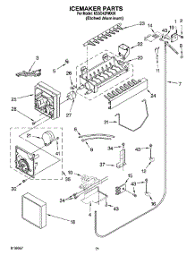 13 - Icemaker Parts parts for Kitchenaid Refrigerator KSSO42FMX01 from AppliancePartsPros.com