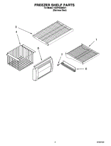 03 - Freezer Shelf Parts parts for Kitchenaid Refrigerator KSSP48QMS01 from AppliancePartsPros.com