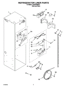 04 - Refrigerator Liner Parts parts for Kitchenaid Refrigerator KSSP48QMS01 from AppliancePartsPros.com