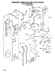 08 - Freezer Liner And Air Flow Parts parts for Kitchenaid Refrigerator KSSP48QMS01 from AppliancePartsPros.com