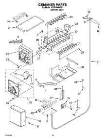 15 - Icemaker Parts parts for Kitchenaid Refrigerator KSSP48QMS01 from AppliancePartsPros.com