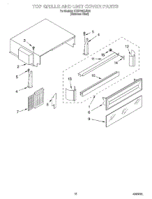 09 - Top Grille And Unit Cover parts for Kitchenaid Refrigerator KSSP36QJS00 from AppliancePartsPros.com
