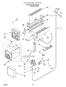 17 - Ice Maker, Optional parts for Kitchenaid Refrigerator KSSP36QJS00 from AppliancePartsPros.com