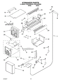 15 - Icemaker Parts parts for Kitchenaid Refrigerator KSSO36QMB00 from AppliancePartsPros.com