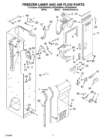 08 - Freezer Liner And Air Flow Parts parts for Kitchenaid Refrigerator KSSS36QMW00 from AppliancePartsPros.com