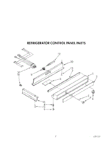 03 - Refrigerator Control Panel parts for Kitchenaid Refrigerator KSSS36DAX01 from AppliancePartsPros.com