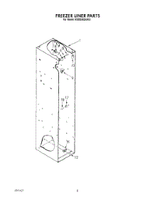 06 - Freezer Liner parts for Kitchenaid Refrigerator KSSS36DAX01 from AppliancePartsPros.com