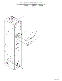 03 - Freezer Liner parts for Kitchenaid Refrigerator KSSS36QHT00 from AppliancePartsPros.com