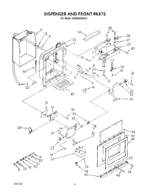 12 - Dispenser And Front parts for Kitchenaid Refrigerator KSSS36DAX01 from AppliancePartsPros.com
